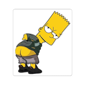 Cheeky Cartoon Boy Butt Sticker — Kiss-Cut Vinyl Decal for Laptops & Water Bottles