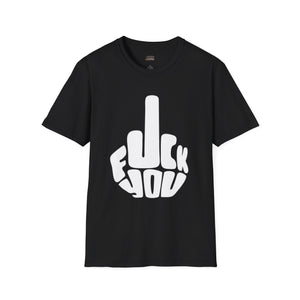 T-Shirt — Bold Graphic Middle Finger “F**k You” Statement Tee